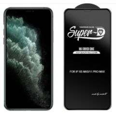 Fusion D-Pro Curved Edge aizsargstikls pilnam ekrānam telefonam Apple iPhone 14 Pro melns Ekrānu aizsardzība