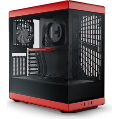 HYTE Y40, tower case (red/black, tempered glass)