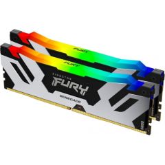Kingston FURY DDR5 32GB - CL - 38 - D637200 Dual-Kit, DIMM, KF572C38RSAK2-32, Fury Renegade RGB, XMP, black/silver
