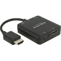 DeLOCK HDMI-A St > HDMI +Audio Extractor - AdapterCable 4K
