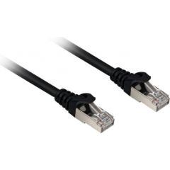 Sharkoon network cable RJ45 CAT.6a SFTP LSOH black 0,5m - HalogenFree