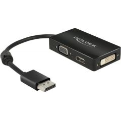 DeLOCK Adapter Displayport - VGA/HDMI/DVI-D Black HDMI vadi