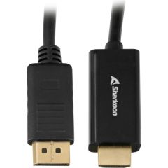 Sharkoon Displayport 1.2 to HDMI 4K Black 3m ACTIVE 4Kx2K 60hz cable adapter HDMI vadi