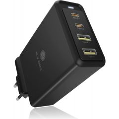 Raidsonic Icy Box IB-PS104-PD, charger (black, 4-port wall charger) Jaunumi - Datori