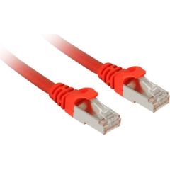 Sharkoon patch network cable SFTP, RJ-45, with Cat.7a raw cable (red, 50cm)