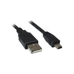 Sharkoon USB 2.0 A-B Mini black 0,5m