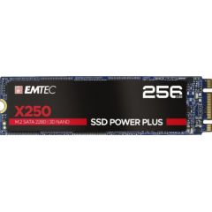 Emtec X250 SSD Power Plus 256 GB Solid State Drive (SATA 6 GB / s, M.2)