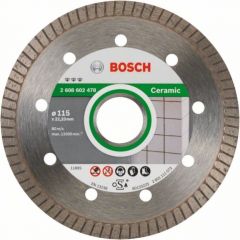 Dimanta griešanas disks Bosch BEST FOR CERAMIC EXTRACLEAN TURBO; 115 mm