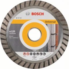 Dimanta griešanas disks Bosch PROFESSIONAL FOR UNIVERSAL TURBO; 125 mm