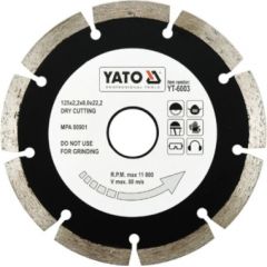 Dimanta disks sausajai griešanai Yato YT-6003; 125 mm