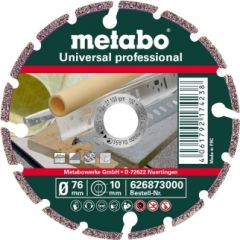 Dimanta griešanas disks Metabo Professional UP; 76x10 mm Dažādi diski