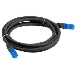 LANBERG PATCHCORD S/FTP CAT.6A 3M BLACK LSZH