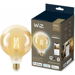 WiZ Whites LED Bulb Filament Amber G125 E27 (replaces 50 Watt)