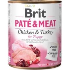 Brit Brit Pate & Meat Dog Puppy puszka 800g Suņu barība