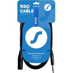 SSQ JSXM1 SS-1460 Cable Jack Stereo - XLR 3-pin Male 1 m Black