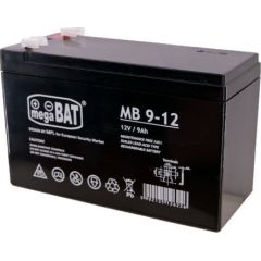 MPL megaBAT MB 9-12 UPS battery Lead-acid accumulator VRLA AGM Maintenance-free 12 V 9 Ah Black