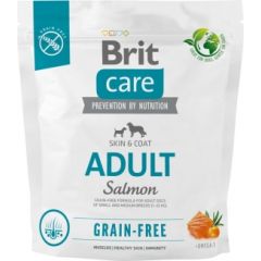 BRIT Care Dog Grain-free Adult Small & Medium Salmon  - dry dog food - 1 kg Suņu barība