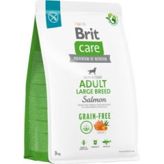 Dry food for adult dogs, large breeds - BRIT Care Grain-free Adult Salmon- 3 kg