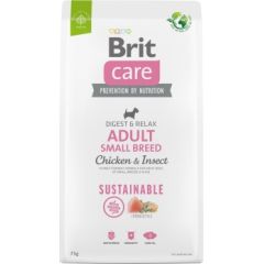 BRIT Care Dog Sustainable Adult Small Breed Chicken & Insect  - dry dog food - 7 kg