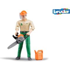 BRUDER Forestry worker with accessories, 60030