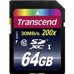 Transcend 200x SDXC 64 GB Class 10  (TS64GSDXC10)