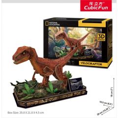 CUBIC FUN National Geographic 3D Puzle Velociraptors