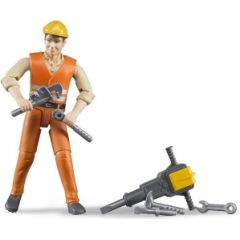 BRUDER Construction worker with accessories 12 pieces, 60020