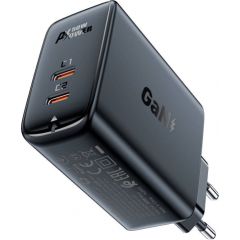 Wall charger Acefast A29 PD50W GAN 2x USB-C 50W (black)