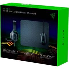 Razer Battle Bundle ( DeathAdder V2 Black Mouse + Mouse Pad Gigantus V2 M + Headsets BlackShark V2 X) / RZ85-03240100-B3U1