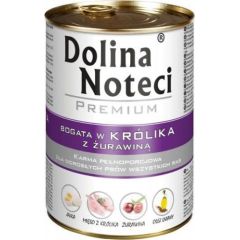 Dolina Noteci Dolina Noteci Królik i Żurawina 400g Suņu barība