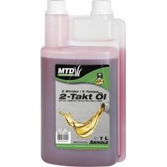 Eļļa degvielas maisījumiem divtaktu motoriem MTD API-TC; 1 l (ar dozatoru) 4T četrtaktu eļļas