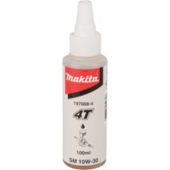 Eļļa Makita 197008-4; 100 ml zāles pļāvēju/zāliena traktoru dzinējiem 4T četrtaktu eļļas