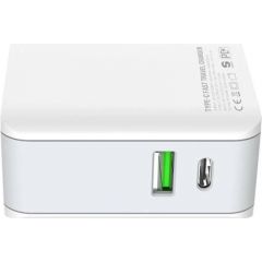 Wall charger LDNIO A4403C USB, USB-C 20W + USB-C cable