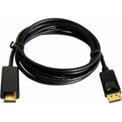 Kabelis Brackton DisplayPort Male - HDMI Male 2m Black