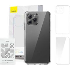 Case Baseus Crystal Series for iPhone 11 pro max (clear) + tempered glass + cleaning kit