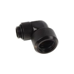 Alphacool Eiszapfen 90° pipe connection 1/4" on 16mm, black (17395)