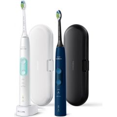 Philips 4500 series ProtectiveClean 5100 HX6851/34 2-pack sonic electric toothbrushes with accessories