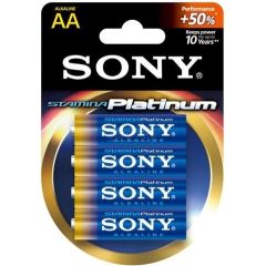 Sony Батарейки Alkaline STAMINA Platinum AA 4 штук