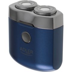Adler Travel Shaver AD 2937 Operating time (max) 35 min, Lithium Ion, Blue Skuvekļi vīriešiem