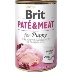 Brit Brit Pate & Meat Dog Puppy puszka 400g Suņu barība