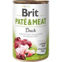 Brit Pate & meat duck 400g Suņu barība