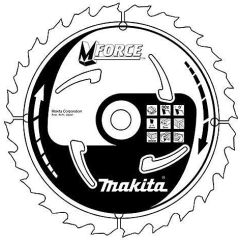 Griešanas disks kokam Makita MFORCE; 170x1,2x30,0 mm; Z16; 15° Zāģripas