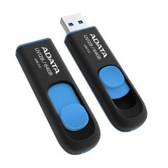 ADATA UV128 64 GB, USB 3.0, Black/Blue USB Flash atmiņas
