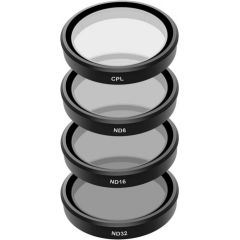 TELESIN Filter set CPL/ND8/ND16/ND32 for DJI Action 3 Sporta kameru aksesuāri