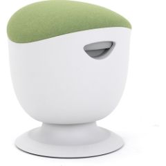 Up Up Seul ergonomic balance stool White, D42 Green fabric
