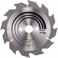 Griešanas disks kokam Bosch OPTILINE WOOD; 150x2,4x20,0 mm; Z12; 15°