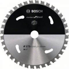 Griešanas disks Bosch Standard for Steel 2608837750; 173x20 mm; Z36