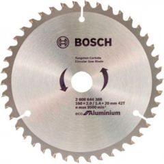 Griešanas disks Bosch Eco for Aluminium 2608644388; 160x20 mm; Z42
