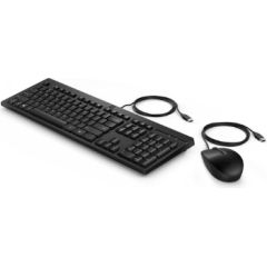 HP 225 USB Wired Mouse Keyboard Combo - Black - US ENG / 286J4AA#ABB