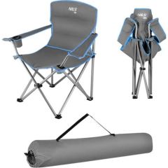 NC3079 GRAY-BLUE Kempinga krēsls NILS CAMP